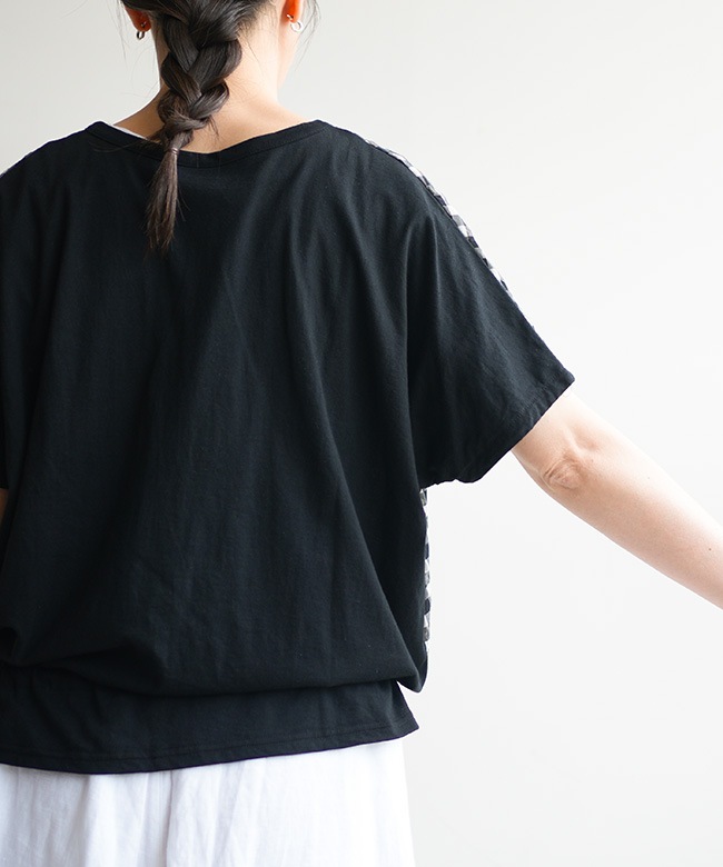 SALE 30%OFF】grin(グリン) シアーチェックドルマンカーディガン 