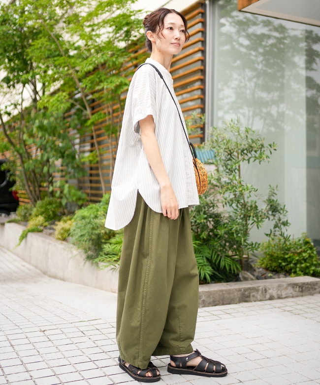 HOUSE OF LOTUS コットンフロートリーフワンピース M ブラック
