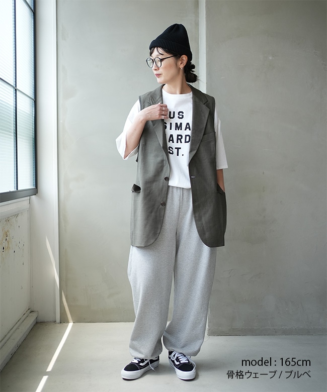 sunny side up フレームワーク別注テーラードベスト　ピンバッジ付き sunny side up(サニーサイドアップ)RE TAILORED VEST リメイク