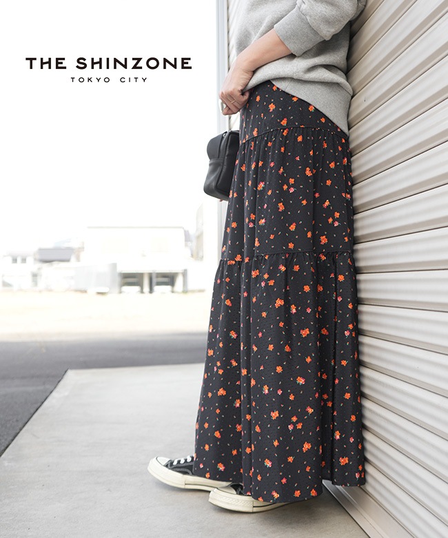 THE SHINZONE(ザ シンゾーン)TINY BLOSSOM PRINTED SKIRT タイニー