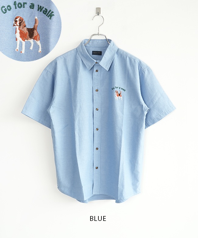 SALE 50%OFF】modem design(モデムデザイン) one point dog embroidery