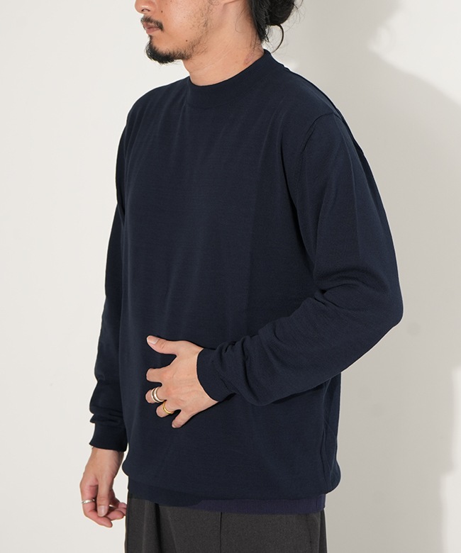 MOONCASTLE(ムーンキャッスル)ICE COTTON LONG MOCK NECK(アイス