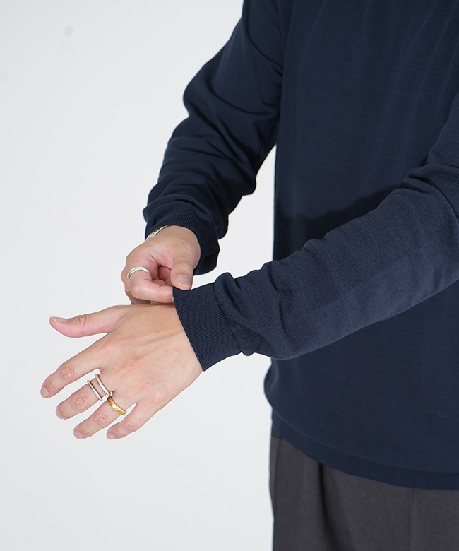 MOONCASTLE(ムーンキャッスル)ICE COTTON LONG MOCK NECK(アイス