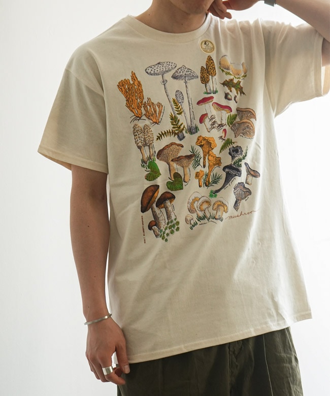 y8u]LIBERTY GRAPHICS(リバティグラフィックス) MUSHROOMS Tシャツ