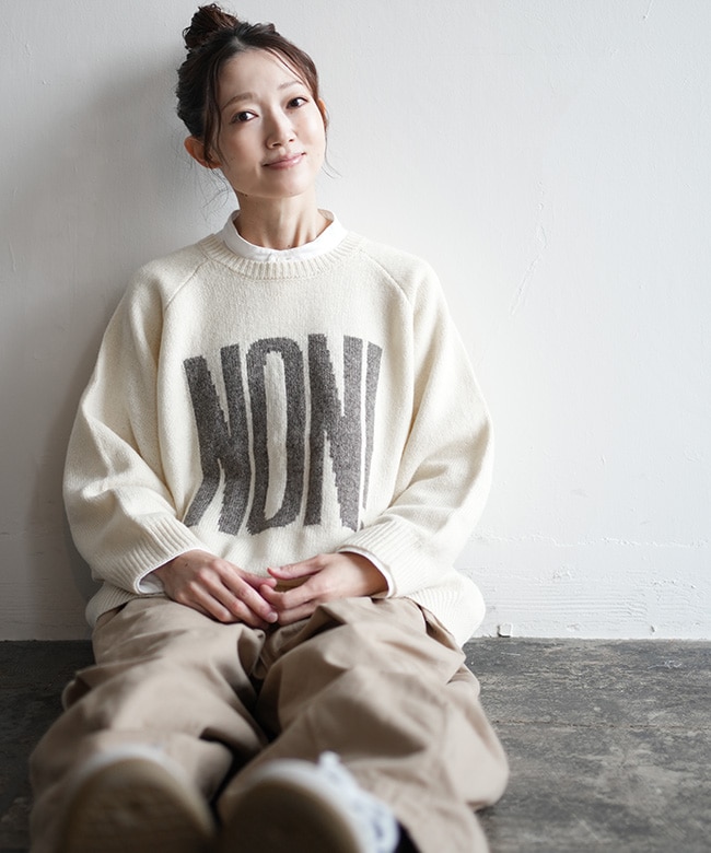 250468]ICHI(イチ) シェットランドウールワイドプルオーバー