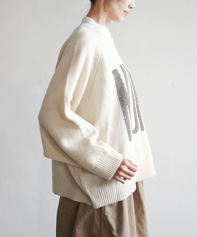 250468]ICHI(イチ) シェットランドウールワイドプルオーバー