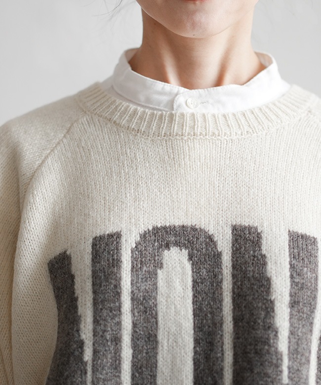 250468]ICHI(イチ) シェットランドウールワイドプルオーバー