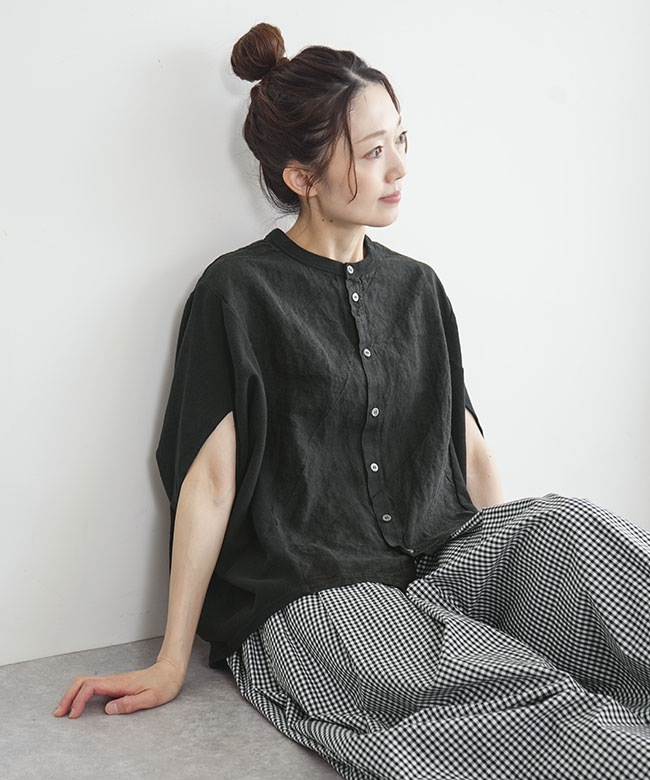 SALE 20%OFF】grin(グリン) ミニ畦ワッフルポンチョ折り紙カーディガン