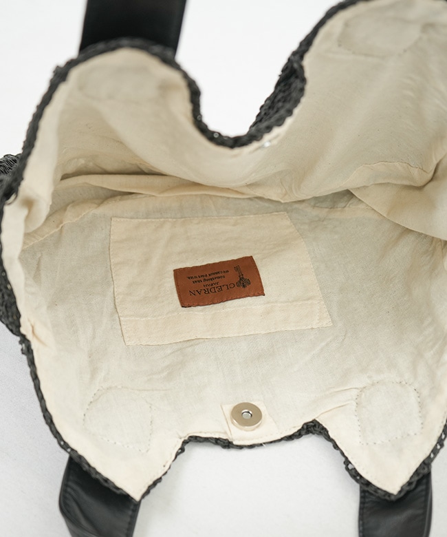 保存袋付き】CLEDRAN(クレドランHAND＆WORK PAPER WIDE CIRCLE BAG