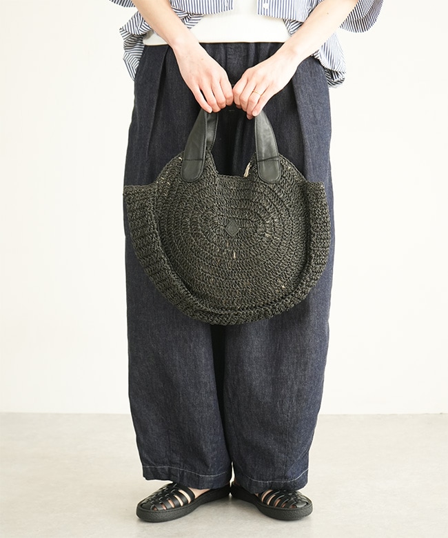 保存袋付き】CLEDRAN(クレドランHAND＆WORK PAPER WIDE CIRCLE BAG