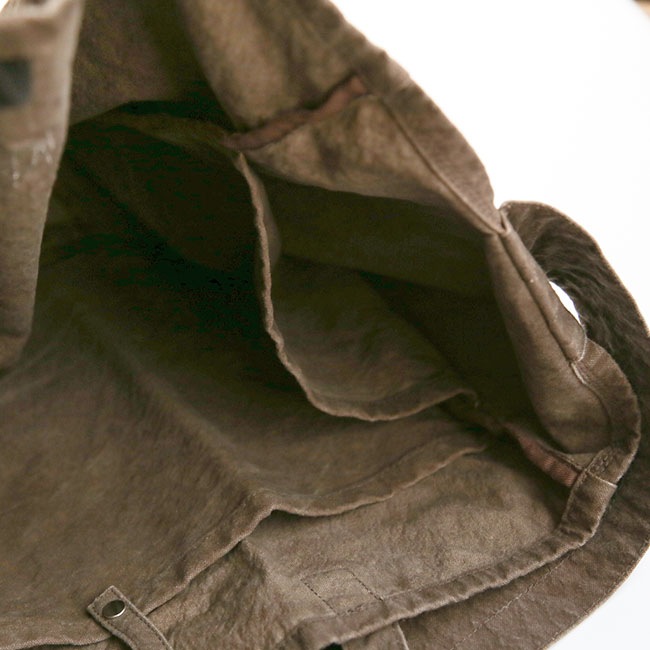 HB-BG4207]hobo(ホーボー) 2WAY TOTE BAG DUCK CANVAS KAKISIBU DYED 2