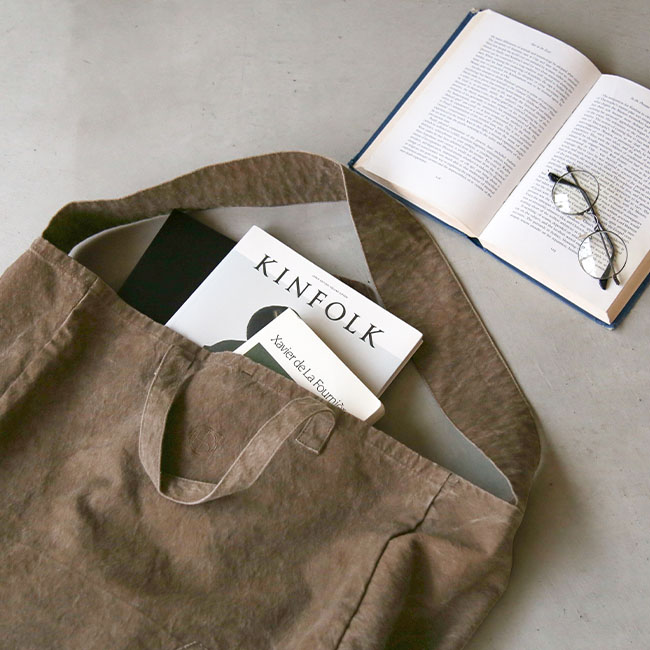 HB-BG4207]hobo(ホーボー) 2WAY TOTE BAG DUCK CANVAS KAKISIBU