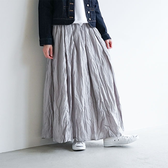SALE 50%OFF】[1-769491]Midi Umi(ミディウミ) cotton linen tuck 
