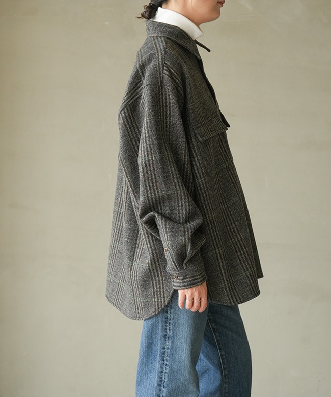 THE SHINZONE(ザ シンゾーン)BRITISH WOOL CHECKED SHIRT JACKET