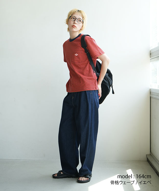◇DANTON(ダントン) SHORT SLEEVE POCKET T-SHIRT STRIPE ショート