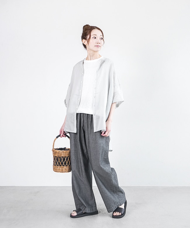 solamonat poche ラミー　シャツ　ソラモナポッシェ ◇[poche-rami-syatu] solamonat poche(ソラモナポッシェ