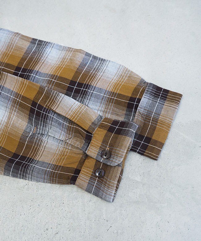 SALE 30%OFF】[GL29435]gold(ゴールド) RAYON CHECK L/S OPEN SHIRT