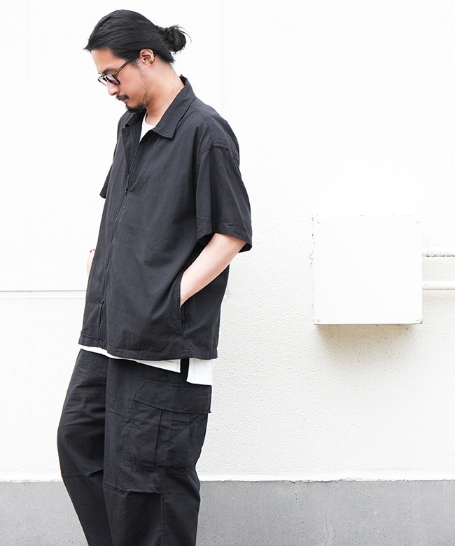 GOLD VAT DYE CHAMBRAY navy set up サイズL gold/ゴールド Vat Dye Chambray Open Shirt 20250512