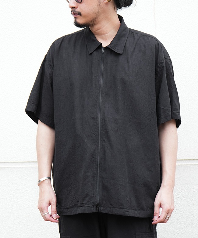GOLD VAT DYE CHAMBRAY navy set up サイズL SALE 30%OFF】gold(ゴールド) VAT DYE CHAMBRAY ZIP SHIRT バットダイ