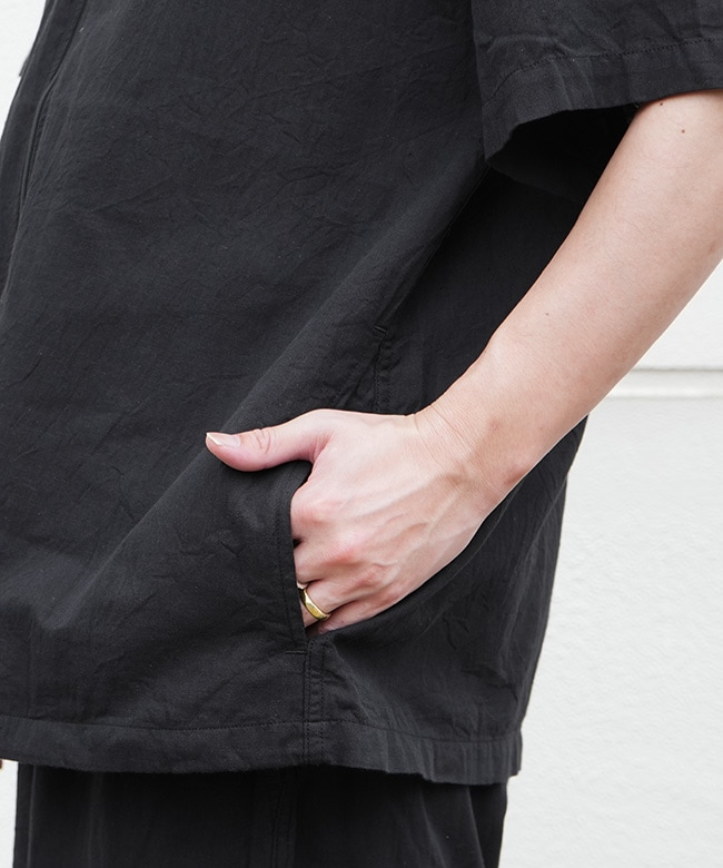 SALE 30%OFF】[GL39433]gold(ゴールド) VAT DYE CHAMBRAY ZIP SHIRT