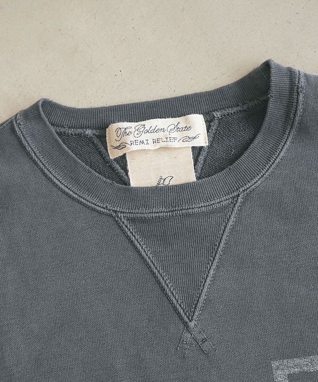 The Golden State REMI RELIEF トレーナー RN29373189]REMI RELIEF(レミレリーフ) SP加工裏毛クルー