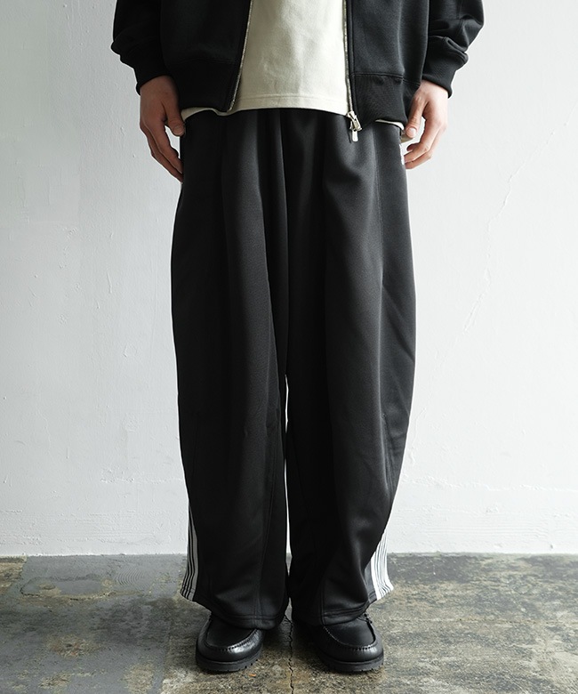 Needles トラックパンツ Poly Smooth ジップポケット ブラック ニードルズ NEEDLES ポリスムース トラック パンツ Track Pant - Poly