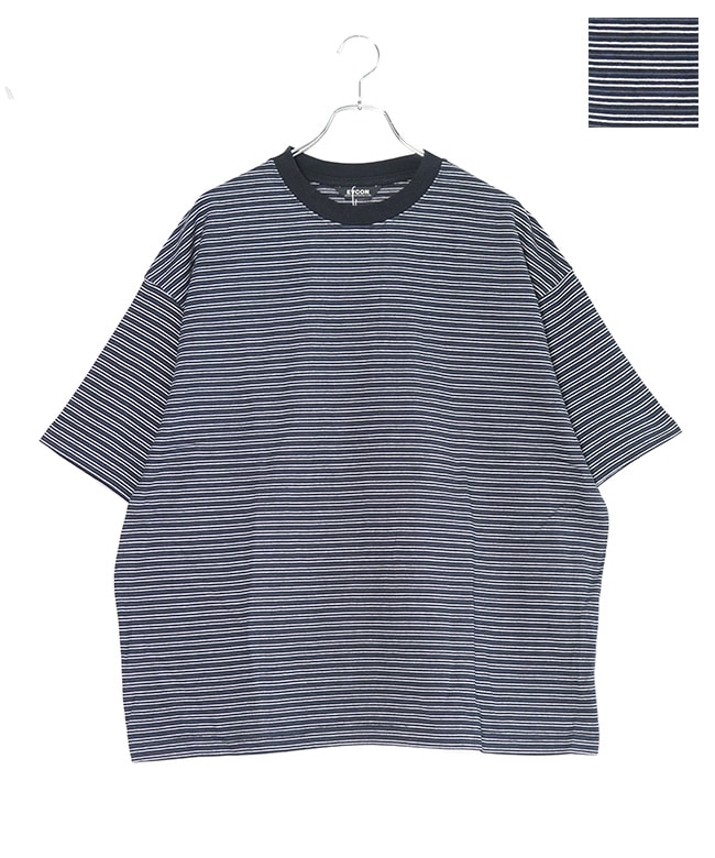 EVCON(エビコン) BORDER WIDE S/S TEE ボーダー ワイド ショート