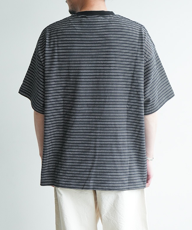 EVCON(エビコン) BORDER WIDE S/S TEE ボーダー ワイド ショート