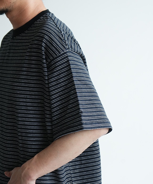 EVCON(エビコン) BORDER WIDE S/S TEE ボーダー ワイド ショート
