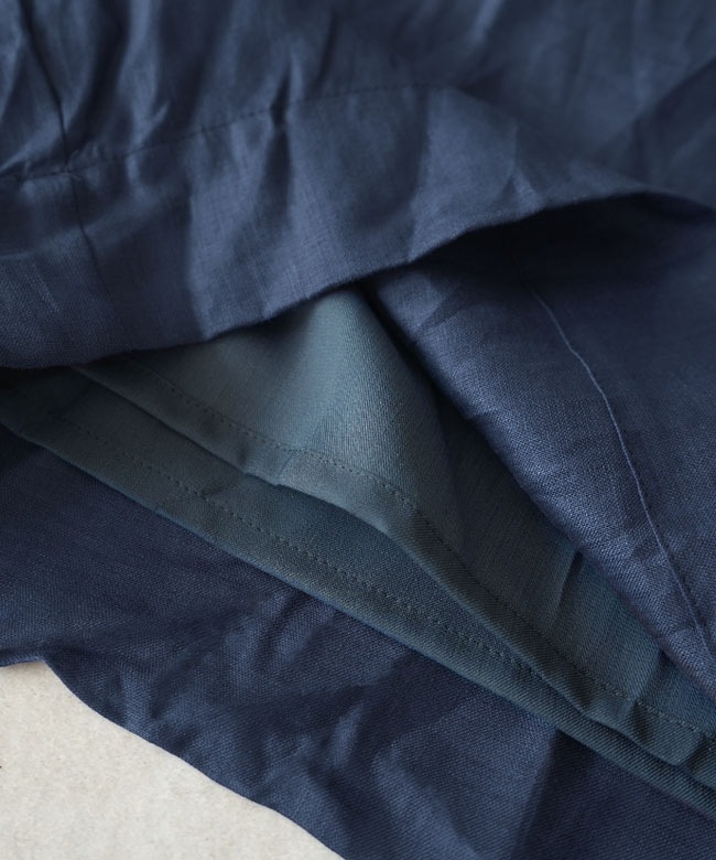 SALE 30%OFF】mizuiro ind(ミズイロインド) linen wide half PT リネン
