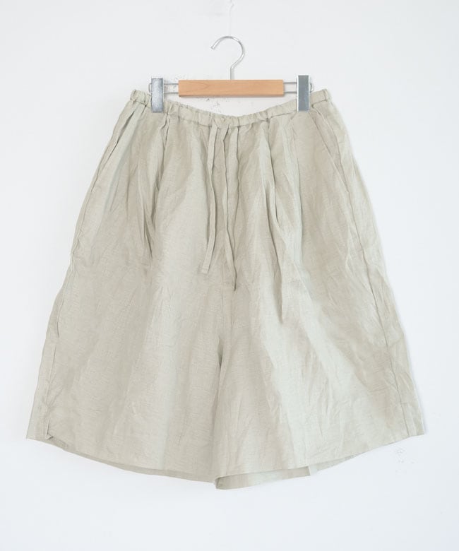 mizuiro ind(ミズイロインド) linen wide half PT リネンワイドハーフ