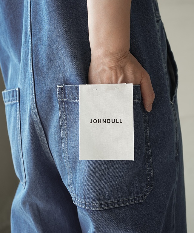 JOHNBULL(ジョンブル) デニムサスペンダーオーバーパンツ レディース