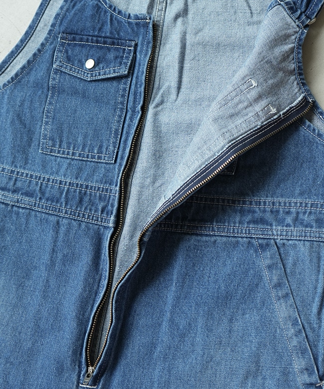 SALE 50%OFF】JOHNBULL(ジョンブル) デニムサスペンダーオーバーパンツ
