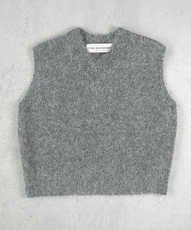 THE SHINZONE(ザ シンゾーン) ALPACA SHAGGY KNIT VEST アルパカ
