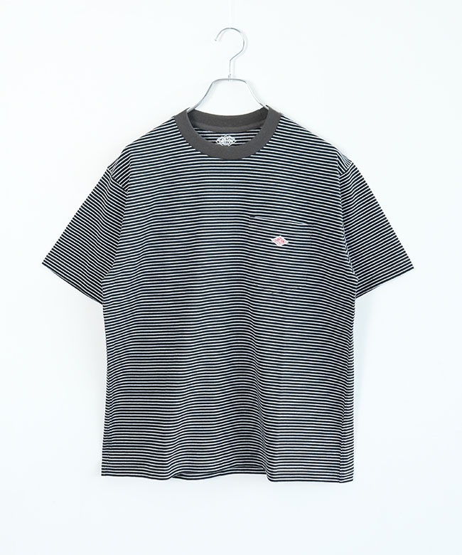 ◇DANTON(ダントン) POCKET T-SHIRT(ポケットTシャツ/ボーダー)メンズ