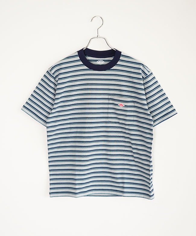 ◇DANTON(ダントン) POCKET T-SHIRT(ポケットTシャツ/ボーダー)メンズ