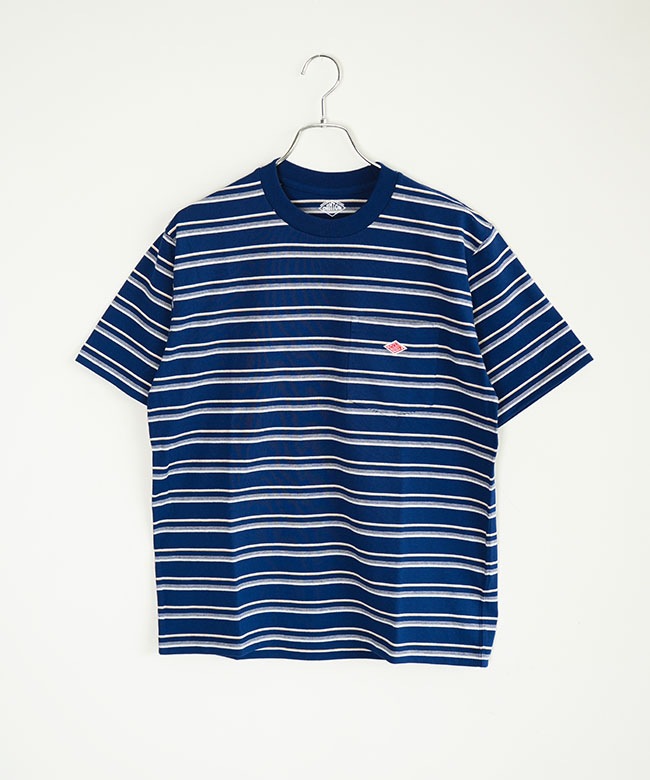 ◇DANTON(ダントン) POCKET T-SHIRT(ポケットTシャツ/ボーダー)メンズ