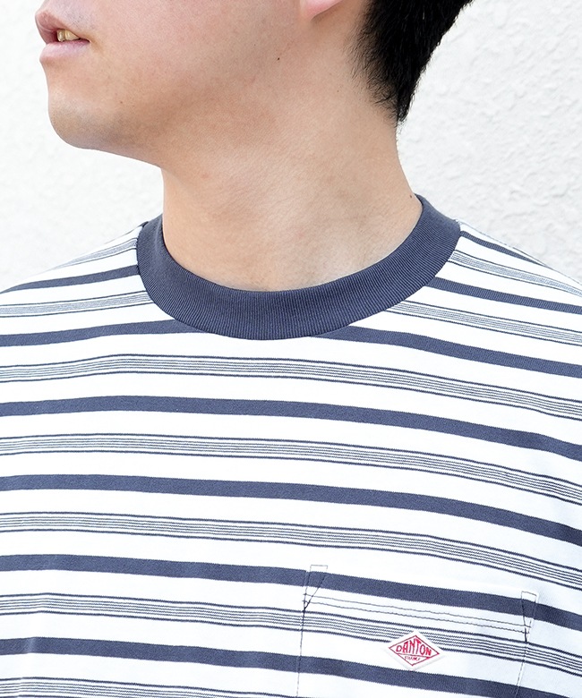 DANTON ダントン 半袖シャツ コットン ホワイト 38 Danton 「DANTON」 ワンポイント半袖シャツ 38 ホワイト メンズ