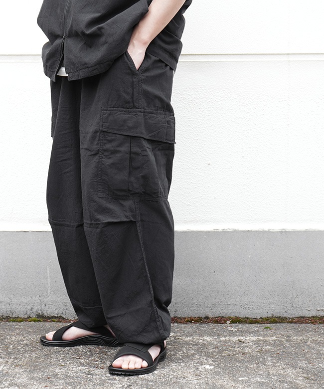 GL42526]gold(ゴールド) VAT DYE CHAMBRAY EASY CARGO PANTS バット