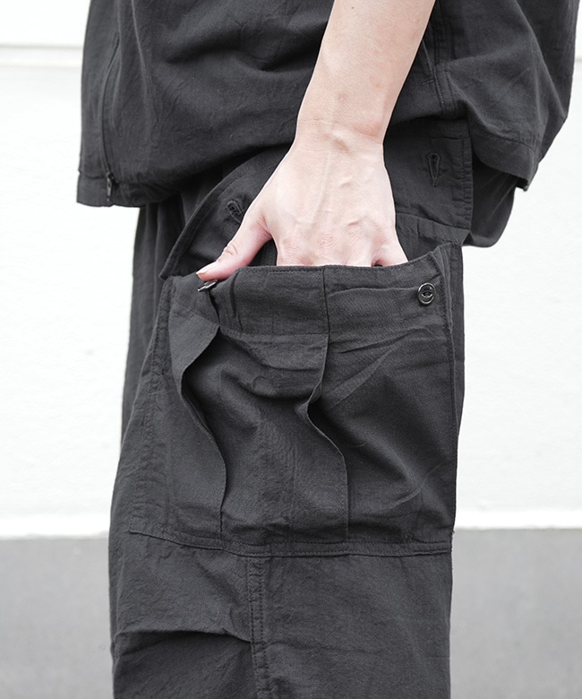 GL42526]gold(ゴールド) VAT DYE CHAMBRAY EASY CARGO PANTS バット