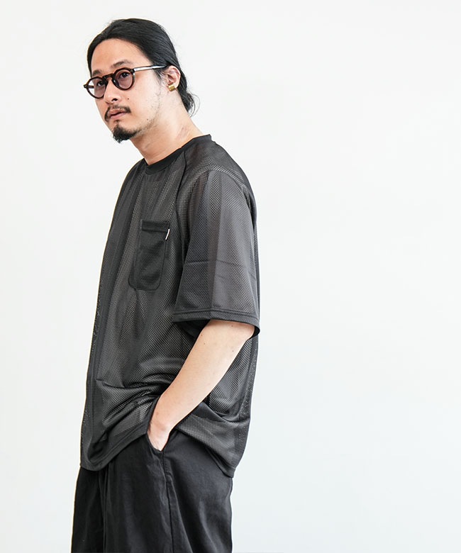 トップス CMF OUTDOOR GARMENT MESH TEE BLACK XL CMF OUTDOOR GARMENT/シーエムエフアウトドアガーメント/別注
