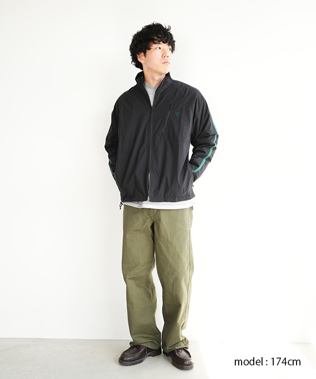 South2 West8(S2W8) / Zipped Trail Shirt/XL/ナイロン/カーキ/MR765 RW621]South2West8(サウスツーウエストエイト)S.L. Zipped Trail Shirt