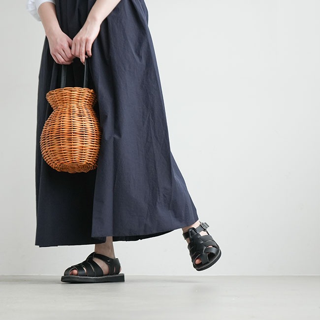 WHSP-UW131]unfil(アンフィル)chambray weather-cloth camisole dress