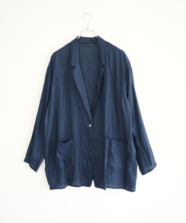 mizuiro ind(ミズイロインド) linen wide shirt JK リネンワイドシャツ