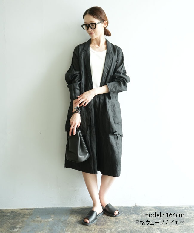 mizuiro ind リネン混ワイドシャツ mizuiro ind(ミズイロインド) linen wide shirt JK リネンワイドシャツ