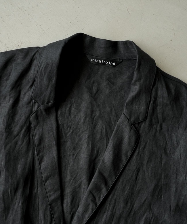 ◎◎mizuiro ind(ミズイロインド) linen wide shirt JK リネンワイド