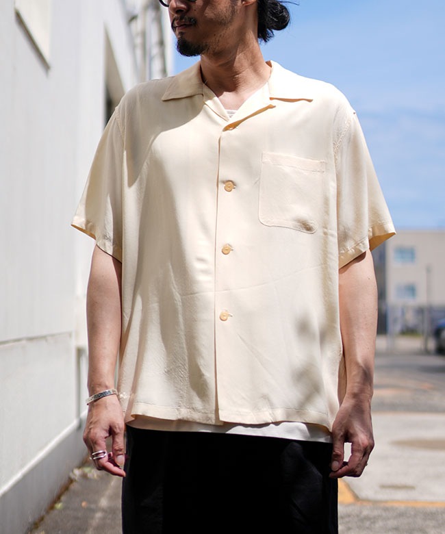 STYLE EYES(スタイルアイズ) RAYON BOWLING SHIRT “PLAIN” レーヨン