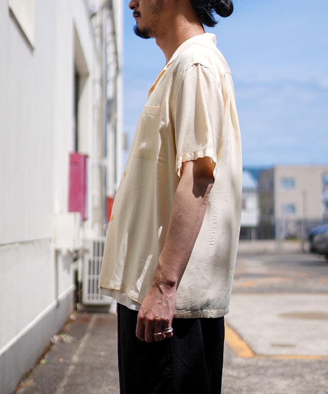STYLE EYES(スタイルアイズ) RAYON BOWLING SHIRT “PLAIN” レーヨン