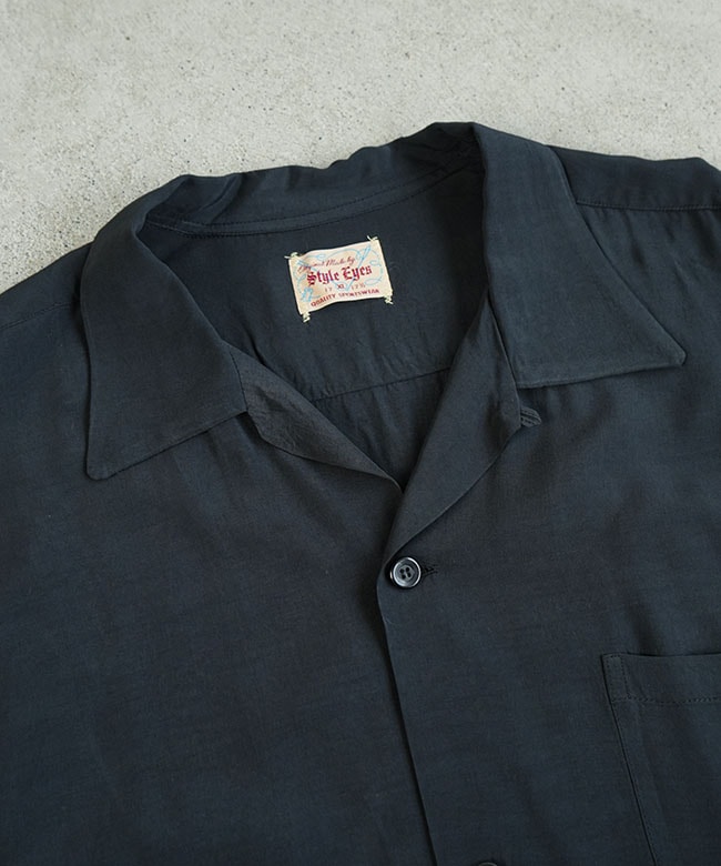 STYLE EYES(スタイルアイズ) RAYON BOWLING SHIRT “PLAIN” レーヨン