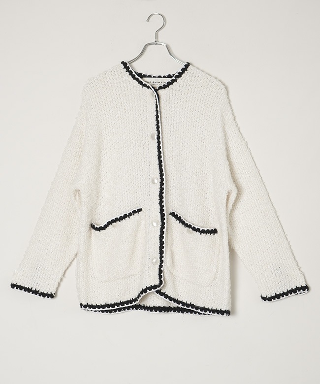THE SHINZONE(ザ シンゾーン) TWEED KNIT CARDIGAN ツイードニット